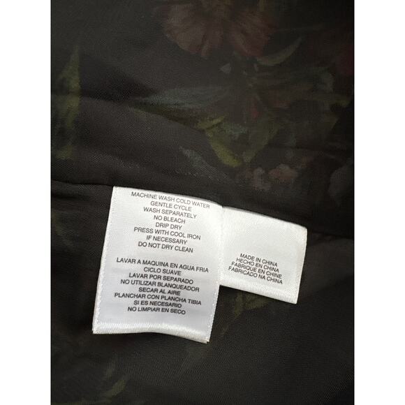 Rachel Roy Black Floral One-Shoulder Maxi Dress NWT Size 6 Wedding Guest - Picture 4 of 10